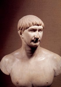 Rome antique : buste en marbre de l