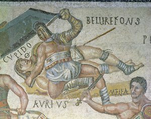Combat entre gladiateurs, (détail) - Roman