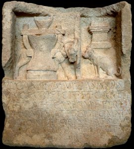 Stèle funéraire du boulanger Marcus Careieus Assia