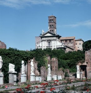 Casa delle Vestali (Foyer des vestales), Forum Romain, Rome, Italie. - Roman