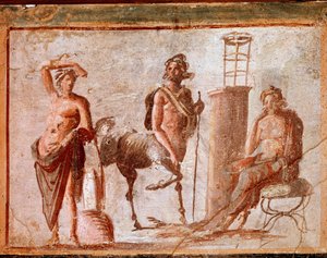 Centaure avec Apollon et Asclépios (fresque)