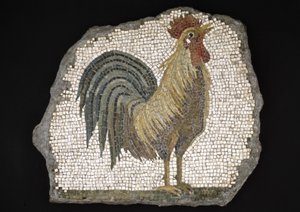 Coq (mosaïque) - Roman