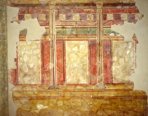 Décoration de la maison des Scalae Caci, colline du Palatin, Rome - Roman