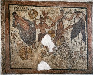 Dionysos et Ariane - Mosaïque, 4e siècle - Roman