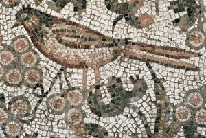Pavement de sol représentant un oiseau, IVe siècle après J.-C. - Roman