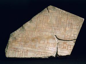 Fragment de Forma Urbis Severiana, IIIe siècle (marbre)