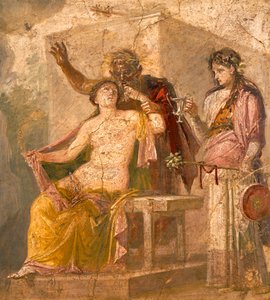 Fresque avec un sujet érotique représentant une scène dionysiaque, de Pompéi (Liste du patrimoine mondial de l