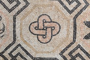 Motif géométrique de la domus de la Via san Rocchino, IIe siècle après J.-C.
