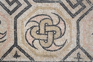 Motif géométrique de la domus de la Via san Rocchino, IIe siècle après J.-C.