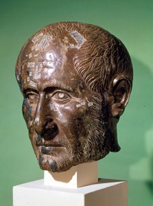 Tête de Trajanus Decius (201-251) de Samisegetuza, Roumanie