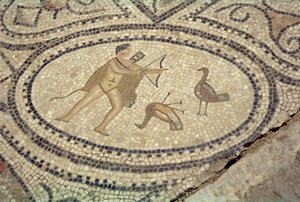 Hercule et les oiseaux de Stymphale, du sol de 