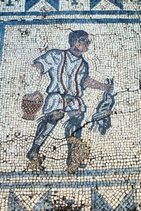 Chasseur dans le jardin romain - Roman