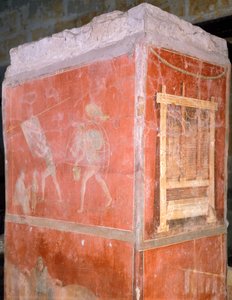 Italie, Naples, Museo Archeologico Nazionale, Teinturiers, peinture de la Maison de la Fullonica à Pompéi (Liste du patrimoine mondial de l