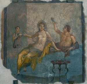 Jeune homme et hétaïre. D
