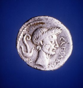 Jules César - pièce de monnaie romaine - Roman