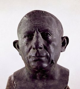 Lucius Caecilius Lucundus, banquier de Pompéi (buste en bronze, vers 20-62 après J.-C.)