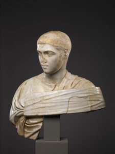 Buste en marbre de Sévère Alexandre, 230-235 après J.-C. - Roman