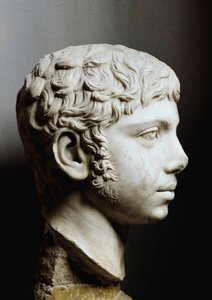 Tête en marbre d
