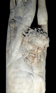 Supplice de Marsyas suspendu à un tronc de pin (détail) - Roman