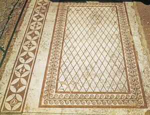 Sol en mosaïque de la Maison des Messii - Roman