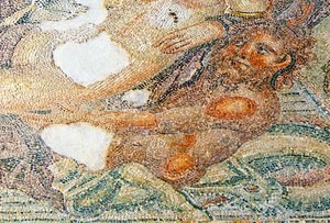 Néréides et Bythos, (détail) de Bythos, Maison d
