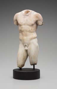 Torso masculin nu (marbre)