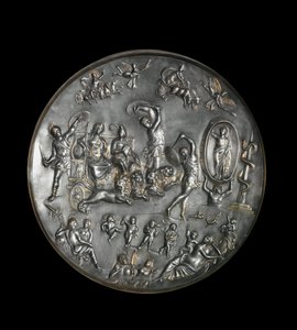 Patère de Parabiago, plat rituel en argent représentant le triomphe d