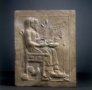Pinax de Perséphone et Pluton en Hadès
