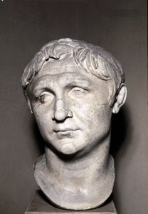 Portrait de Pompée le Grand (sculpture en marbre) - Roman