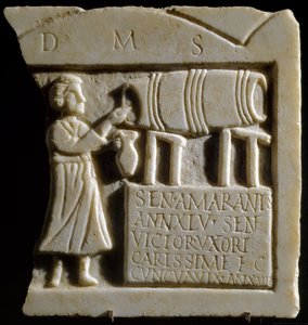 Relief Dépeignant une Scène de Taverne - Roman
