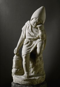 Art romain : "Esclave endormi" Sculpture. 1er siècle avant J.-C. Rome, Museo Nazionale Romano - Roman