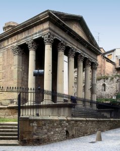 Temple romain à Barcelone, Espagne, début du IIe siècle après J.-C. - Roman
