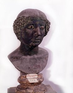 Antiquité romaine : buste de dame romaine de Pompéi (1er siècle apr. J.-C.) - Roman