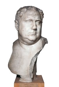 Art romain : Buste de Vitellius (15-69) empereur romain, 2e siècle