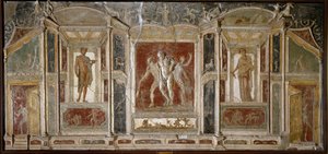 Art romain : groupe dionysiaque. 1er siècle. De Pompéi. Naples, Museo Archeologico Nazionale - Roman