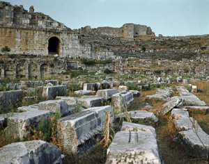 Art romain, période hellénistique : le théâtre de Milet. 2ème siècle. Turquie