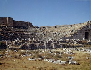 Art romain, période hellénistique : le théâtre de Milet. 2e siècle. Turquie