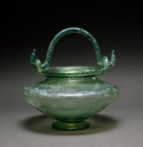 Art romain : vase biconique. 1er siècle après J.-C. De La Antigua Diam. 12 cm Museo Nacional de Arte Romano Merida, Espagne - Roman