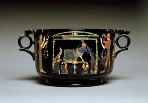 Art romain : coupe avec motifs égyptiens. De Castellammare di Stabia. 1er siècle ap. J.-C. Musée Archéologique National, Naples - Roman