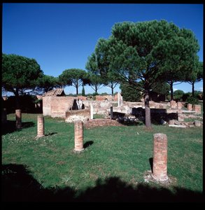 Art romain : vue des ruines de Campo della Magna Mater, région IV - Roman