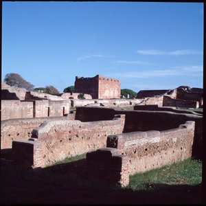 Art romain : vue des ruines du site archéologique d