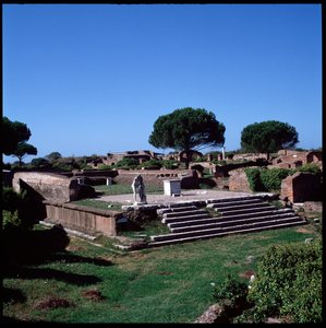 Art romain : vue des ruines du temple d