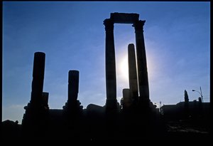 Ruines romaines, Amman, Jordanie, Moyen-Orient - Roman