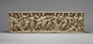 Sarcophage avec le concours entre les Muses et les Sirènes, fin du 3ème siècle