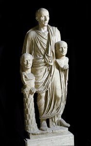 Statue Barberini : Patricien portant les bustes de deux ancêtres - Roman