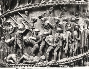 La décapitation des nobles allemands (détail de la colonne de Marc Aurèle) - Roman