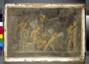 Peinture Murale, Pompéi, Romaine, 1er siècle