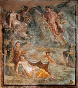 Mariage de Zéphyr et de la déesse Chloris (fresque, 45-79 après J.-C.)