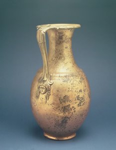 Cruche à vin avec anse décorative, du site romain de Newstead, Melrose, fin du 1er siècle après J.-C. - Roman