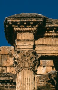 Temple de Bacchus, détail de l